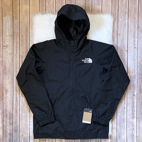 The North Face Men’s Up & Over Anorak Pullover Jacket In Black - Picture 2 of 9
